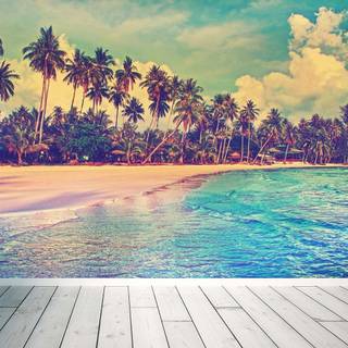 Beach vintage wallpaper