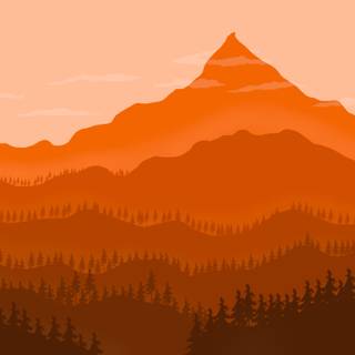 Minimalist mountain wallpaper