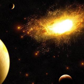 Universe multicolored planet space wallpaper