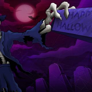 Skeleton Halloween wallpaper