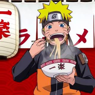 Naruto eating ramen wallpaper