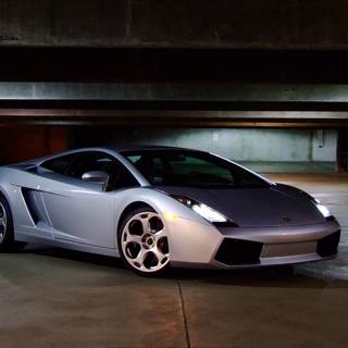 Silver Lambos wallpaper