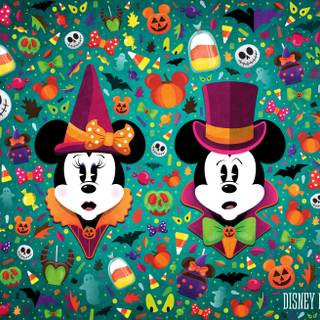 Halloween illustration wallpaper