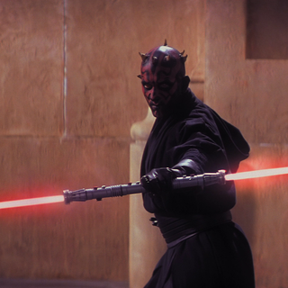 Darth Maul double bladed lightsaber wallpaper