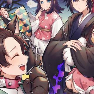 Halloween anime desktop wallpaper