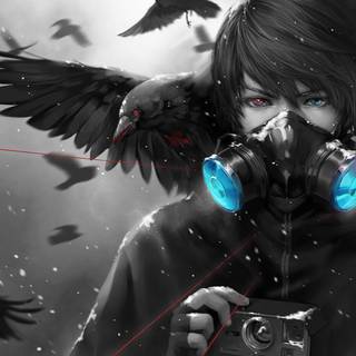Dark mask anime boy wallpaper