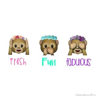 Cute Kawaii monkeys wallpaper