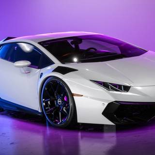 Neon Lambo wallpaper