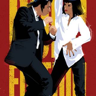 Pulp Fiction movie poster wallpaper