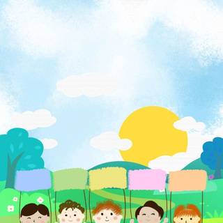 School cartoons wallpaper