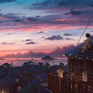 Anime scene wallpaper