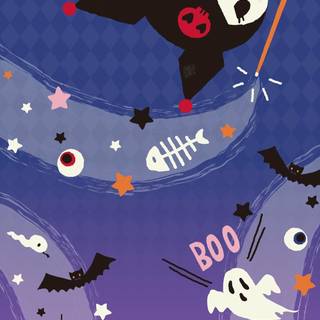 Halloween Kuromi wallpaper