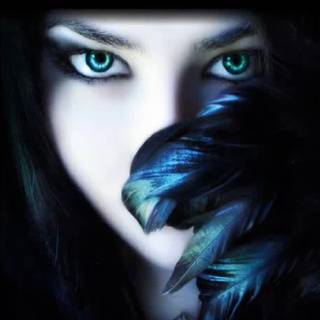 Blue women wallpaper