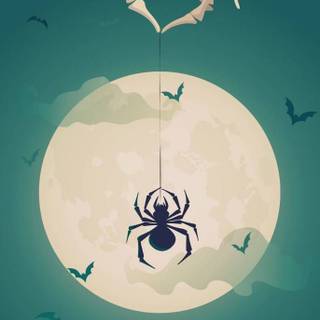 Halloween spider wallpaper