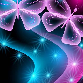 Galaxy butterfly wallpaper