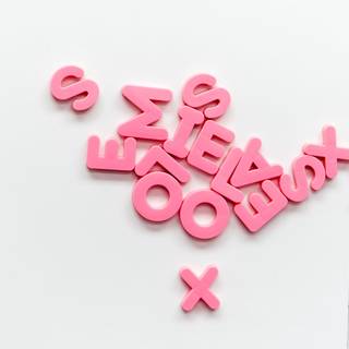 Alphabet pink wallpaper