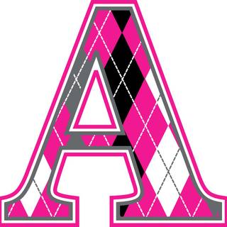 Alphabet pink wallpaper