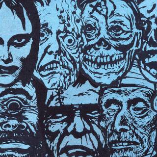 Scary monsters Halloween wallpaper