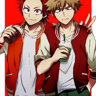 Kirishima x Bakugou wallpaper