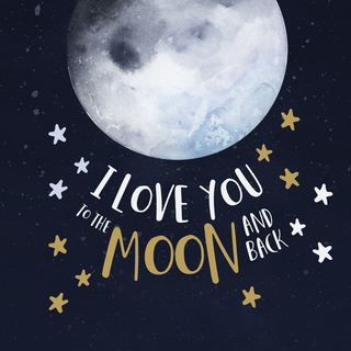 I love you to the moon and back wallpaper