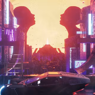 Sci-fi phone wallpaper