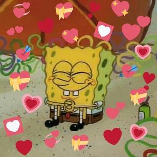 Spongebob hearts wallpaper