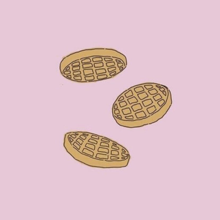 Kawaii waffles wallpaper