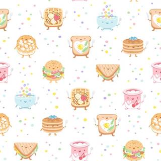 Cute Kawaii food wallpaper