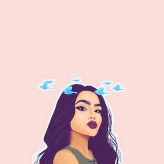 Cartoon girl pic wallpaper