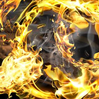 Yellow fire wallpaper