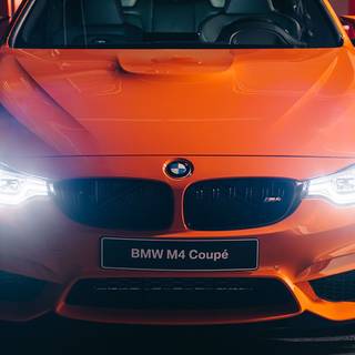Orange BMW wallpaper