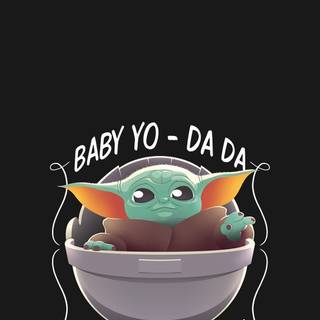 Baby Yoda Happy Halloween wallpaper