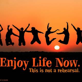 Enjoy life wallpaper
