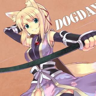 Anime dog girl wallpaper