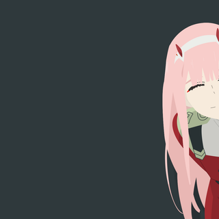 Aesthetic retro Zero Two wallpaper