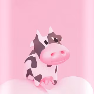 Pink cow wallpaper