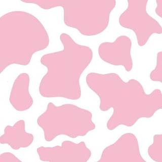 Pink cow wallpaper