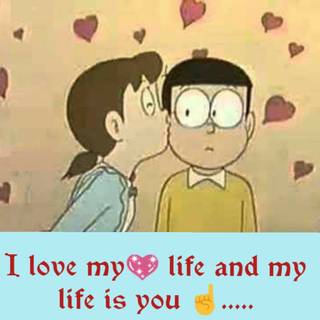 Nobita love Shizuka wallpaper