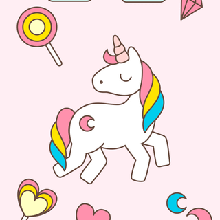 Unicorn cartoon wallpaper