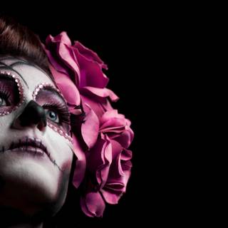 Skull girl wallpaper