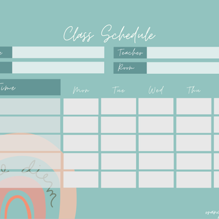 Schedules aesthetic wallpaper