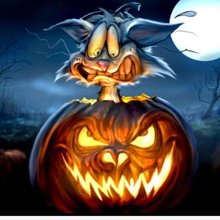 Colorful Halloween wallpaper