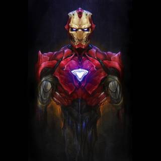 Iron Man digital fan art wallpaper