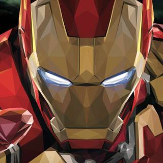 Iron Man digital fan art wallpaper