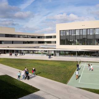 School building wallpaper