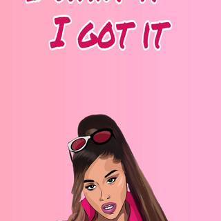 Ariana Grande cartoon wallpaper