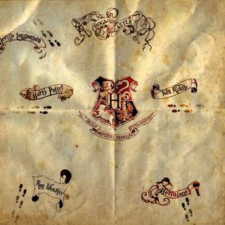 Harry Potter map wallpaper
