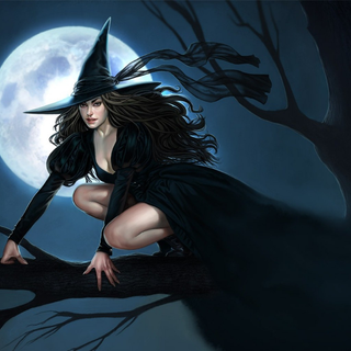 Halloween woman wallpaper