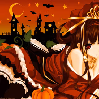 Anime Halloween characters wallpaper