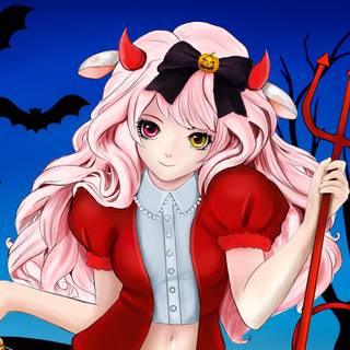 Anime Halloween characters wallpaper